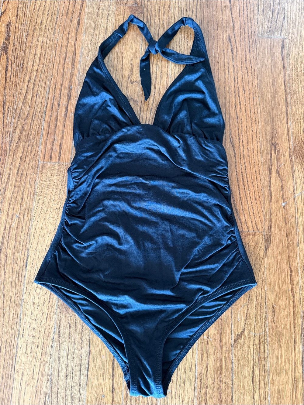 Shoshanna Black Halter One-Piece Swimsuit